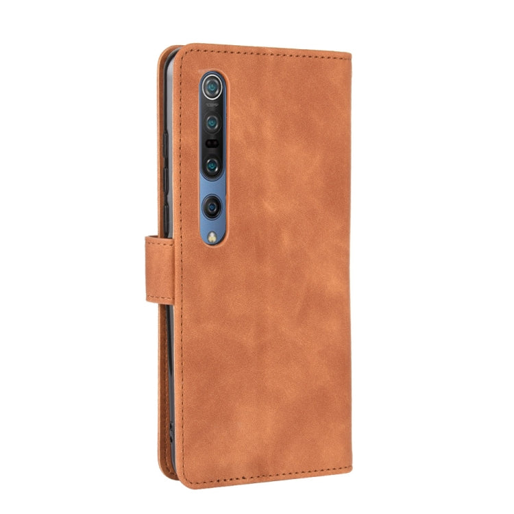 For Xiaomi Mi 10 Pro Solid Color Skin Feel Magnetic Buckle Horizontal Flip Calf Texture PU Leather Case with Holder & Card Slots & Wallet
