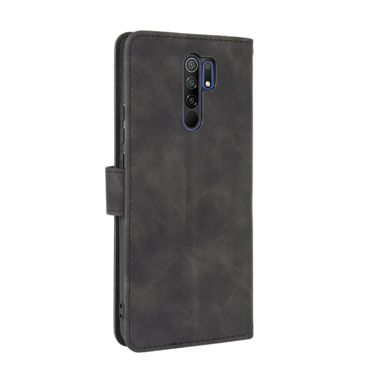 For Xiaomi Redmi 9 Solid Color Skin Feel Magnetic Buckle Horizontal Flip Calf Texture PU Leather Case with Holder & Card Slots & Wallet
