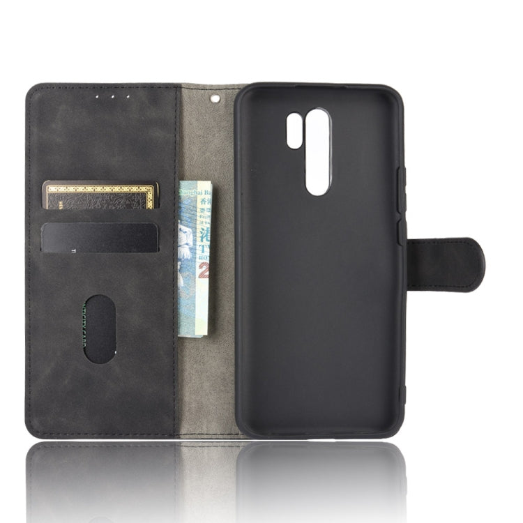 For Xiaomi Redmi 9 Solid Color Skin Feel Magnetic Buckle Horizontal Flip Calf Texture PU Leather Case with Holder & Card Slots & Wallet