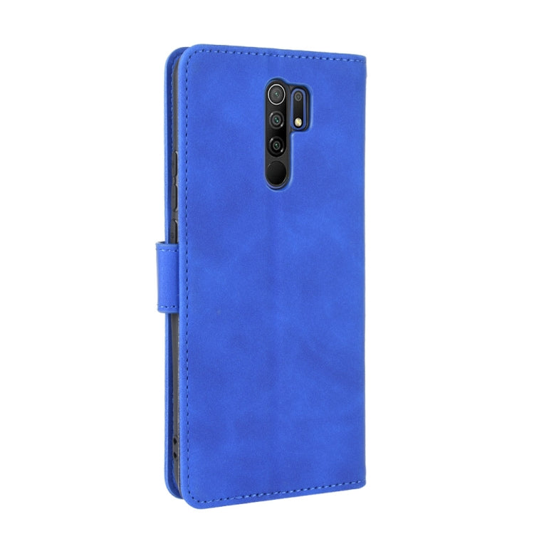 For Xiaomi Redmi 9 Solid Color Skin Feel Magnetic Buckle Horizontal Flip Calf Texture PU Leather Case with Holder & Card Slots & Wallet