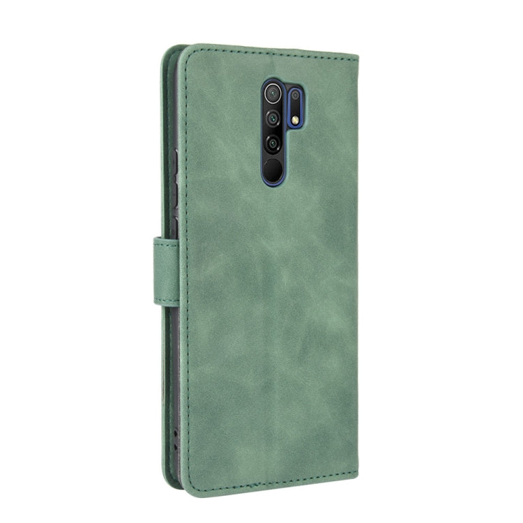 For Xiaomi Redmi 9 Solid Color Skin Feel Magnetic Buckle Horizontal Flip Calf Texture PU Leather Case with Holder & Card Slots & Wallet
