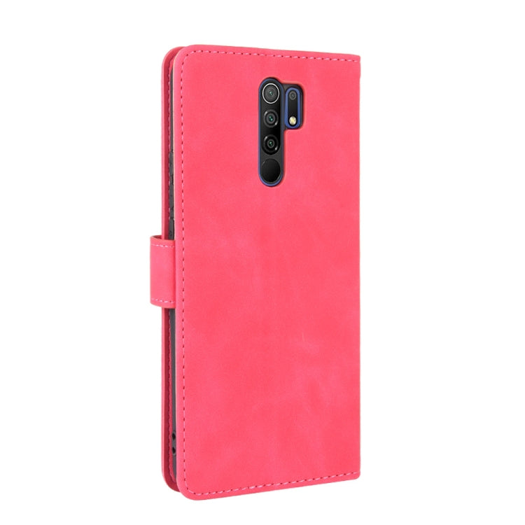 For Xiaomi Redmi 9 Solid Color Skin Feel Magnetic Buckle Horizontal Flip Calf Texture PU Leather Case with Holder & Card Slots & Wallet