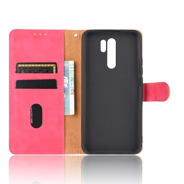 For Xiaomi Redmi 9 Solid Color Skin Feel Magnetic Buckle Horizontal Flip Calf Texture PU Leather Case with Holder & Card Slots & Wallet