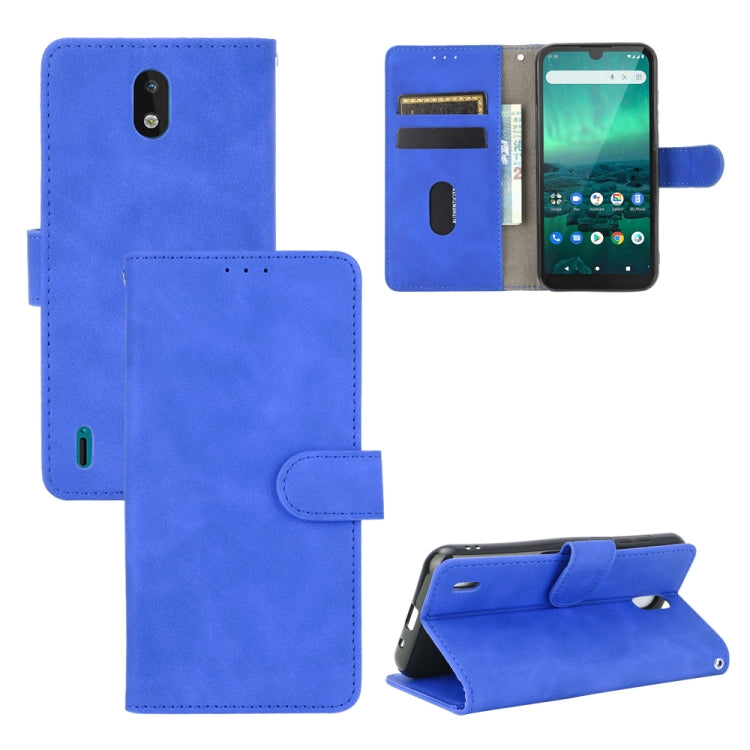 For Nokia 1.3 Solid Color Skin Feel Magnetic Buckle Horizontal Flip Calf Texture PU Leather Case with Holder & Card Slots & Wallet