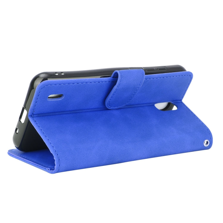 For Nokia 1.3 Solid Color Skin Feel Magnetic Buckle Horizontal Flip Calf Texture PU Leather Case with Holder & Card Slots & Wallet