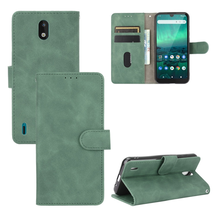 For Nokia 1.3 Solid Color Skin Feel Magnetic Buckle Horizontal Flip Calf Texture PU Leather Case with Holder & Card Slots & Wallet