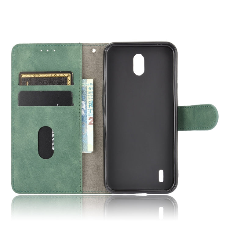 For Nokia 1.3 Solid Color Skin Feel Magnetic Buckle Horizontal Flip Calf Texture PU Leather Case with Holder & Card Slots & Wallet