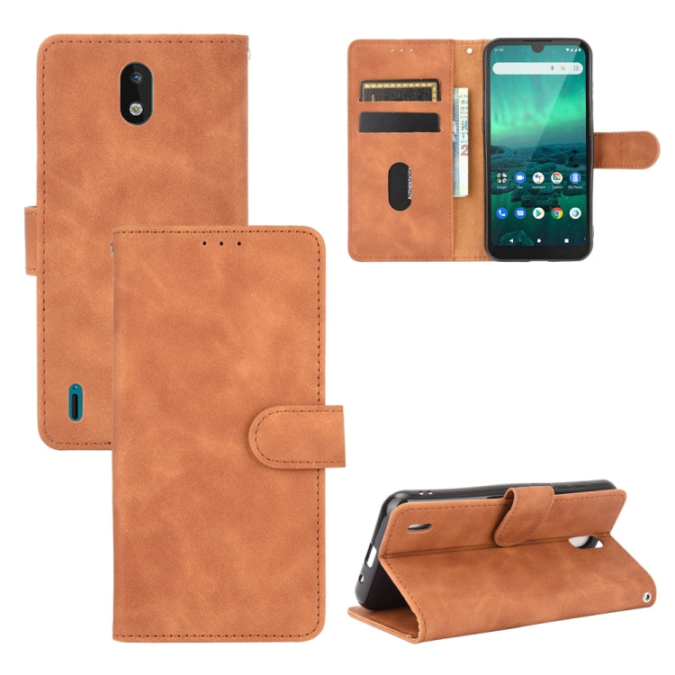 For Nokia 1.3 Solid Color Skin Feel Magnetic Buckle Horizontal Flip Calf Texture PU Leather Case with Holder & Card Slots & Wallet