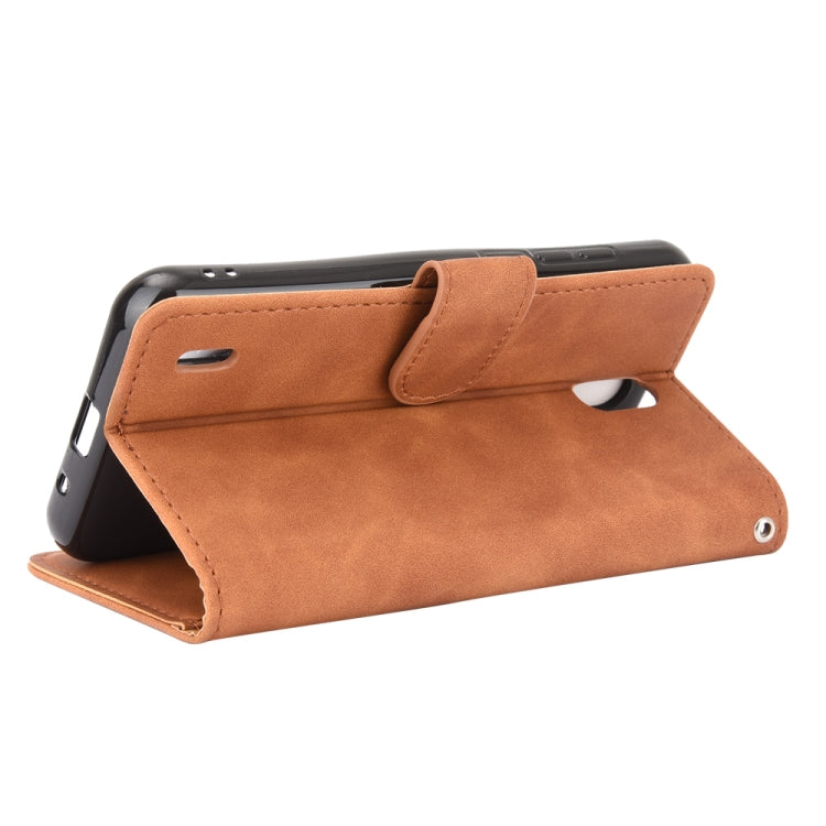 For Nokia 1.3 Solid Color Skin Feel Magnetic Buckle Horizontal Flip Calf Texture PU Leather Case with Holder & Card Slots & Wallet