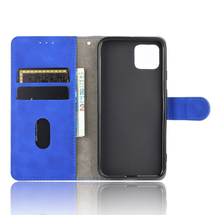 For Google Pixel 4 XL Solid Color Skin Feel Magnetic Buckle Horizontal Flip Calf Texture PU Leather Case with Holder & Card Slots & Wallet