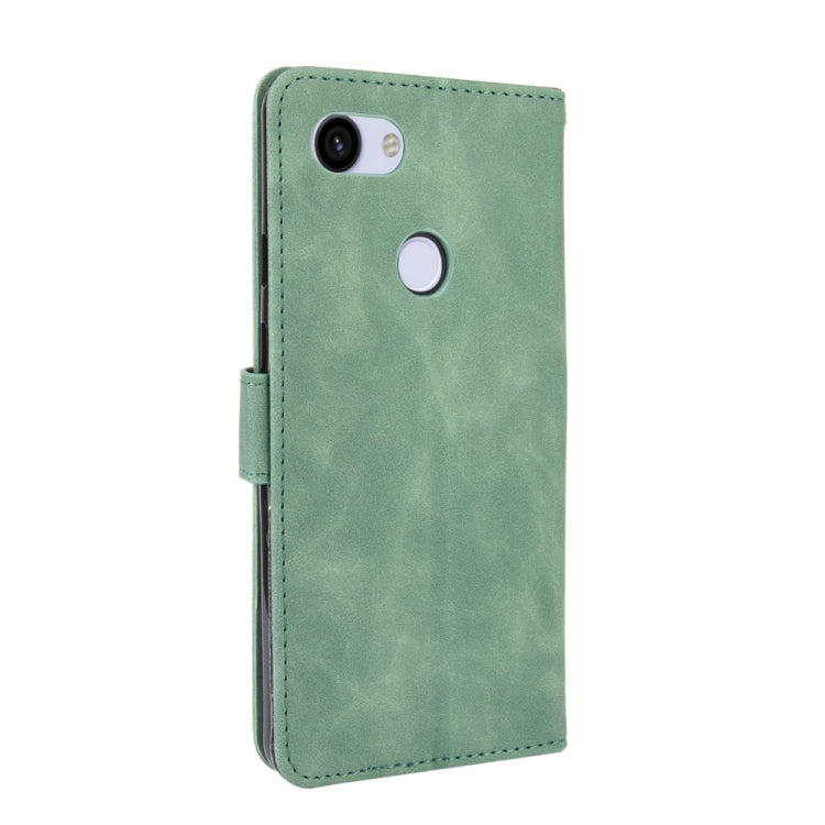 For Google Pixel 3a XL Solid Color Skin Feel Magnetic Buckle Horizontal Flip Calf Texture PU Leather Case with Holder & Card Slots & Wallet