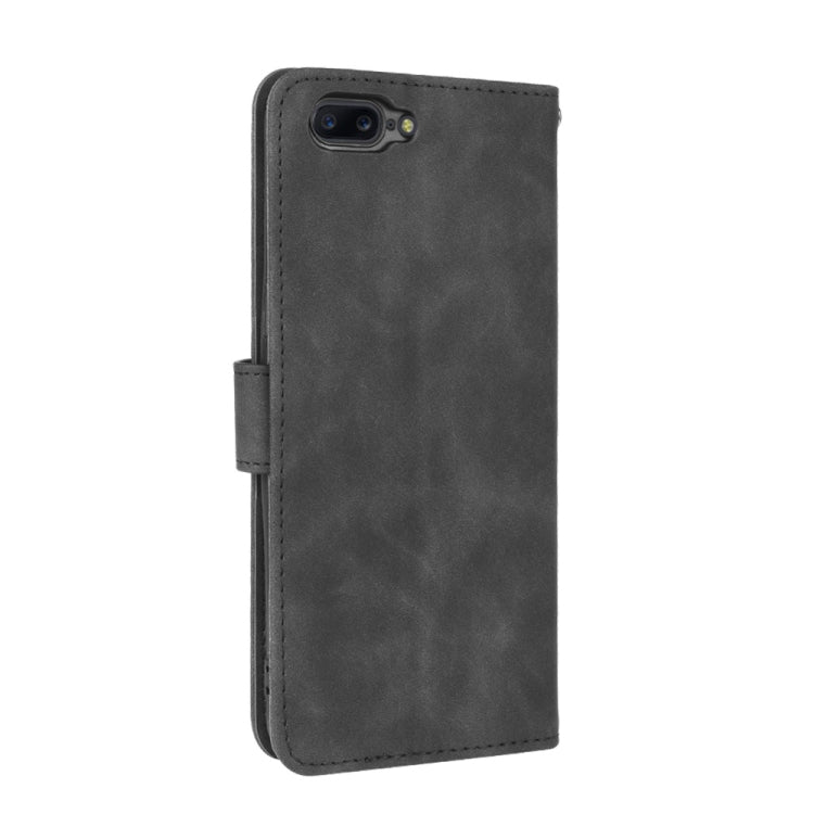 For OnePlus 5 Solid Color Skin Feel Magnetic Buckle Horizontal Flip Calf Texture PU Leather Case with Holder & Card Slots & Wallet
