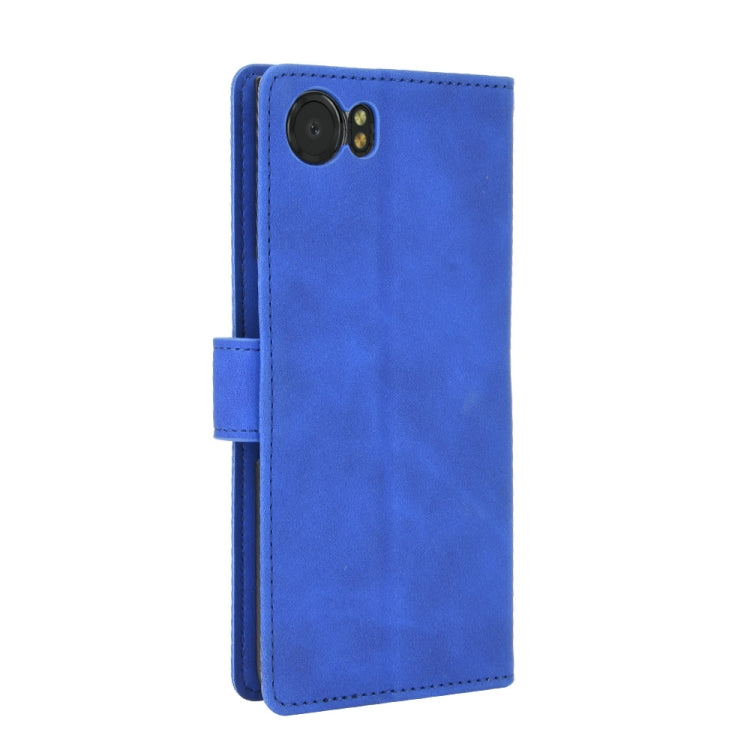 For BlackBerry Keyone Solid Color Skin Feel Magnetic Buckle Horizontal Flip Calf Texture PU Leather Case with Holder & Card Slots & Wallet