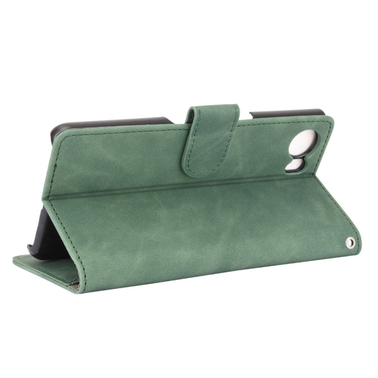 For BlackBerry Keyone Solid Color Skin Feel Magnetic Buckle Horizontal Flip Calf Texture PU Leather Case with Holder & Card Slots & Wallet