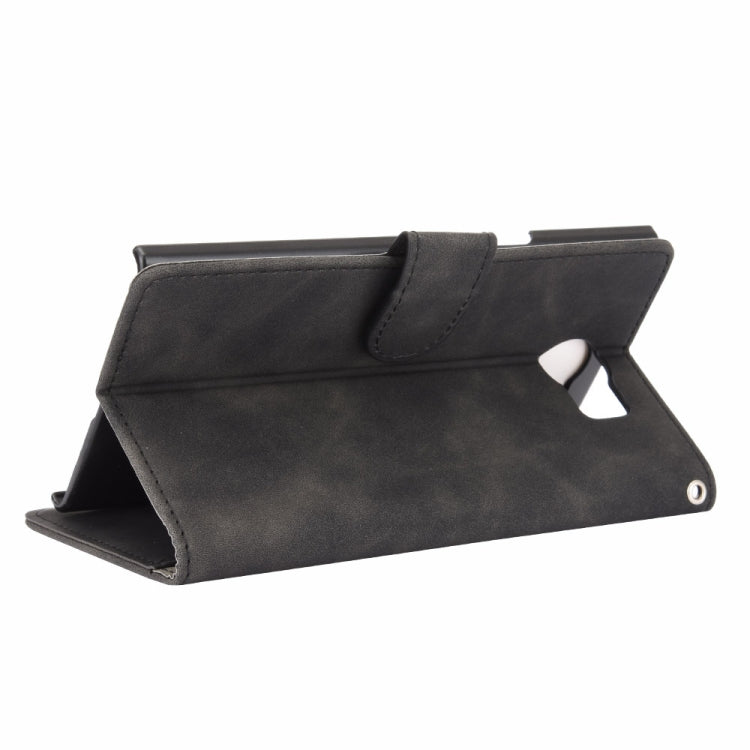 For BlackBerry Priv Solid Color Skin Feel Magnetic Buckle Horizontal Flip Calf Texture PU Leather Case with Holder & Card Slots & Wallet