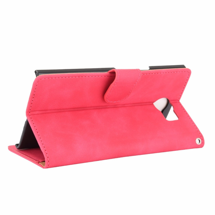 For BlackBerry Priv Solid Color Skin Feel Magnetic Buckle Horizontal Flip Calf Texture PU Leather Case with Holder & Card Slots & Wallet