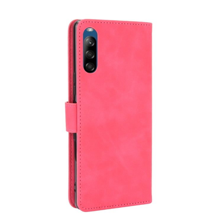 For Sony Xperia L4 Solid Color Skin Feel Magnetic Buckle Horizontal Flip Calf Texture PU Leather Case with Holder & Card Slots & Wallet