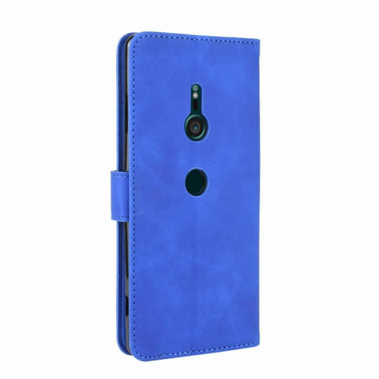 For Sony Xperia XZ3 Solid Color Skin Feel Magnetic Buckle Horizontal Flip Calf Texture PU Leather Case with Holder & Card Slots & Wallet