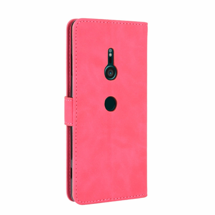 For Sony Xperia XZ3 Solid Color Skin Feel Magnetic Buckle Horizontal Flip Calf Texture PU Leather Case with Holder & Card Slots & Wallet