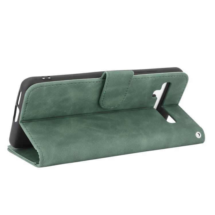 For TCL 10 Pro Solid Color Skin Feel Magnetic Buckle Horizontal Flip Calf Texture PU Leather Case with Holder & Card Slots & Wallet