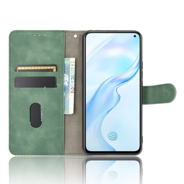 For Vivo X30 Pro Solid Color Skin Feel Magnetic Buckle Horizontal Flip Calf Texture PU Leather Case with Holder & Card Slots & Wallet