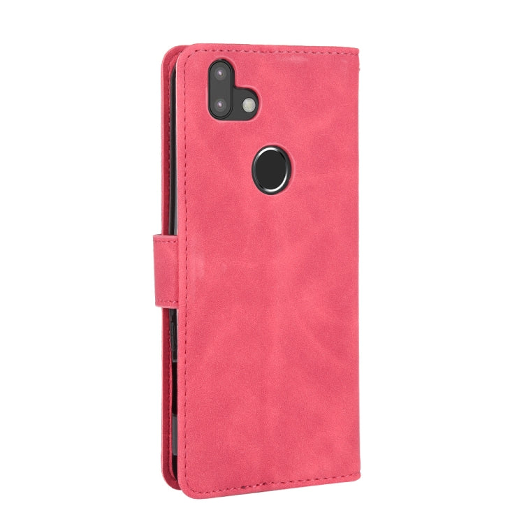 For Fujitsu Arrows RX (Arrows M05) Solid Color Skin Feel Magnetic Buckle Horizontal Flip Calf Texture PU Leather Case with Holder & Card Slots & Wallet