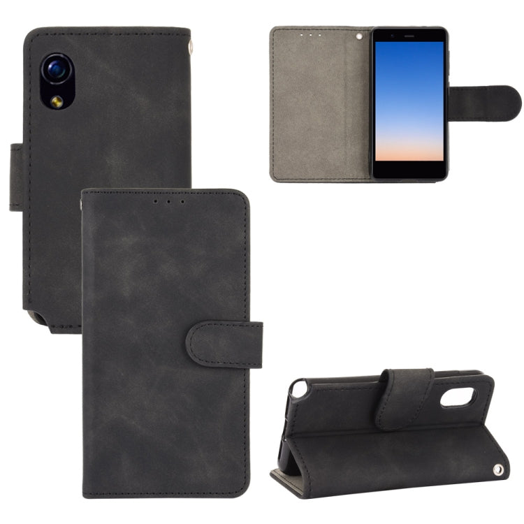 For Rakuten mini Solid Color Skin Feel Magnetic Buckle Horizontal Flip Calf Texture PU Leather Case with Holder & Card Slots & Wallet