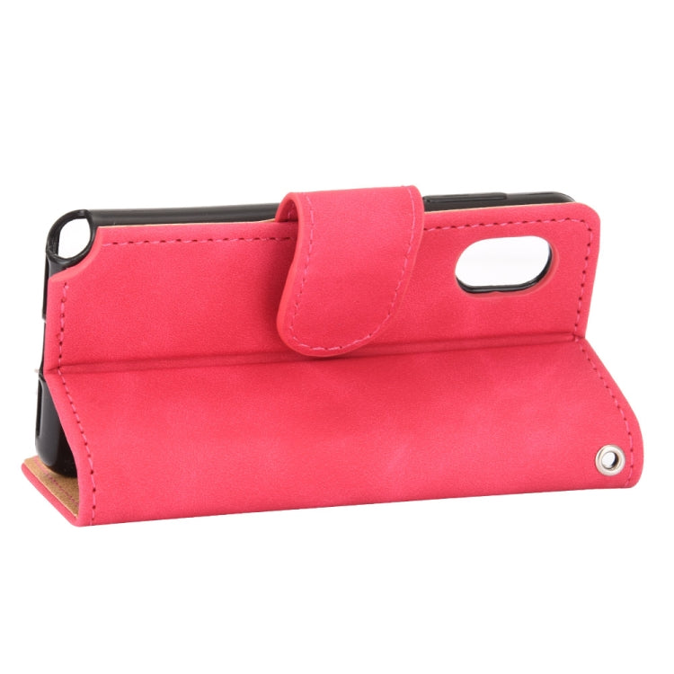 For Rakuten mini Solid Color Skin Feel Magnetic Buckle Horizontal Flip Calf Texture PU Leather Case with Holder & Card Slots & Wallet