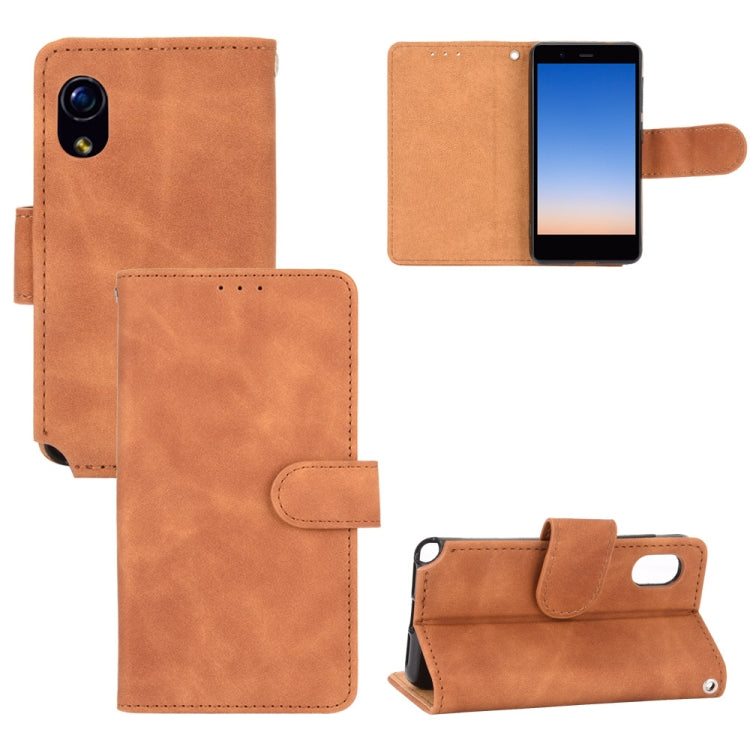 For Rakuten mini Solid Color Skin Feel Magnetic Buckle Horizontal Flip Calf Texture PU Leather Case with Holder & Card Slots & Wallet