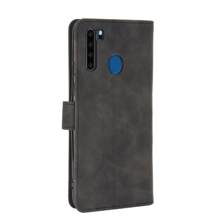 For Blackview A80 Pro Solid Color Skin Feel Magnetic Buckle Horizontal Flip Calf Texture PU Leather Case with Holder & Card Slots & Wallet