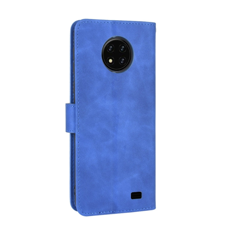 For Oukitel C19 Solid Color Skin Feel Magnetic Buckle Horizontal Flip Calf Texture PU Leather Case with Holder & Card Slots & Wallet