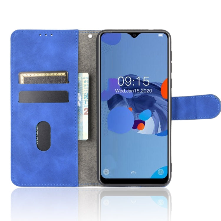For Oukitel C19 Solid Color Skin Feel Magnetic Buckle Horizontal Flip Calf Texture PU Leather Case with Holder & Card Slots & Wallet