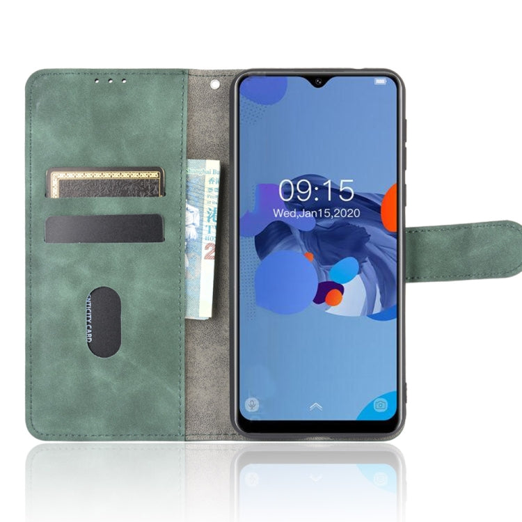 For Oukitel C19 Solid Color Skin Feel Magnetic Buckle Horizontal Flip Calf Texture PU Leather Case with Holder & Card Slots & Wallet