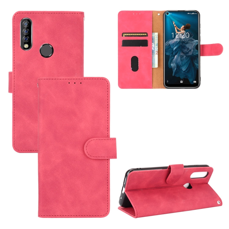 For Oukitel C17 / C17 Pro Solid Color Skin Feel Magnetic Buckle Horizontal Flip Calf Texture PU Leather Case with Holder & Card Slots & Wallet