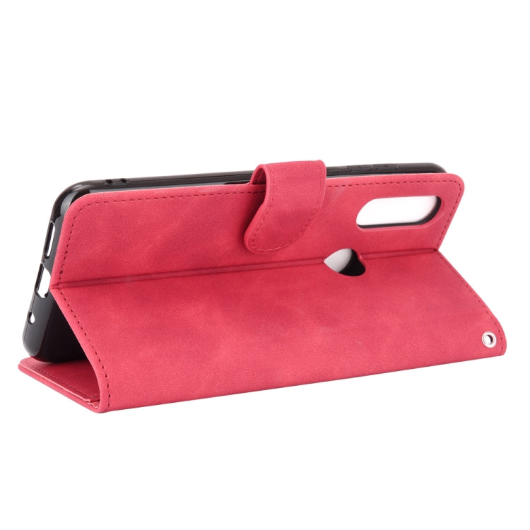 For Oukitel C17 / C17 Pro Solid Color Skin Feel Magnetic Buckle Horizontal Flip Calf Texture PU Leather Case with Holder & Card Slots & Wallet