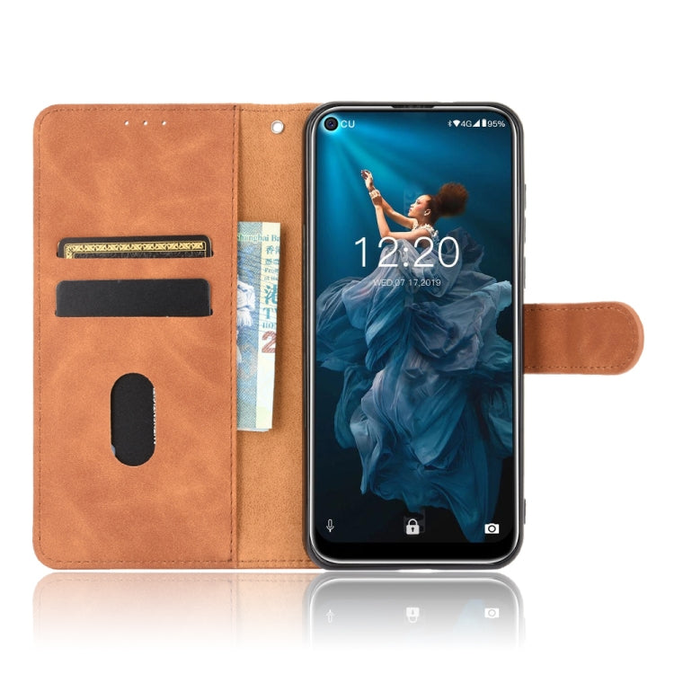 For Oukitel C17 / C17 Pro Solid Color Skin Feel Magnetic Buckle Horizontal Flip Calf Texture PU Leather Case with Holder & Card Slots & Wallet