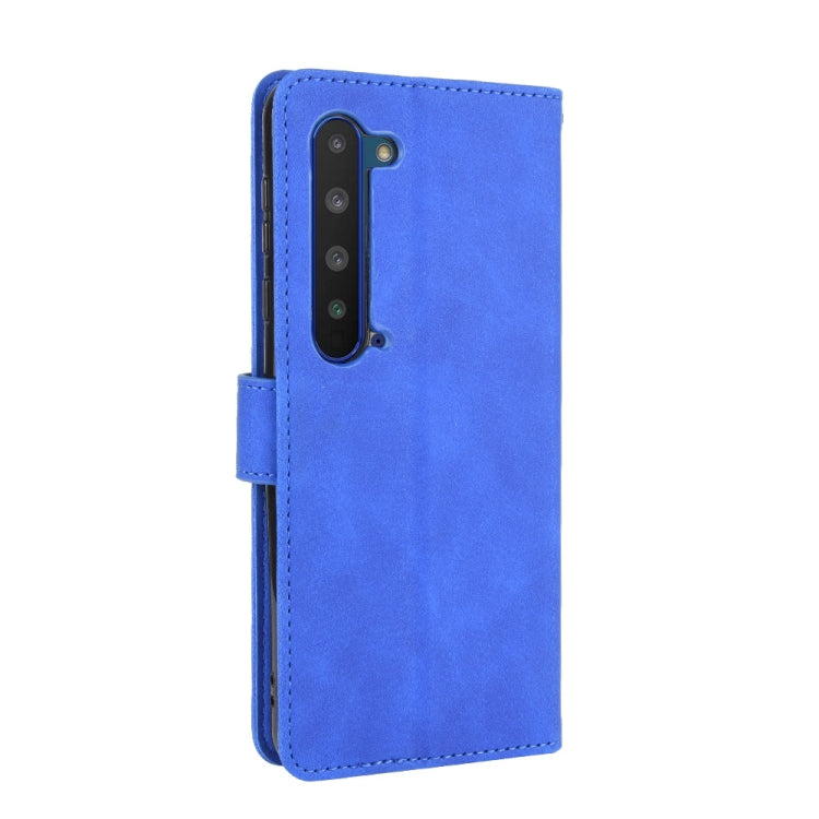 For Sharp Aquos R5G Solid Color Skin Feel Magnetic Buckle Horizontal Flip Calf Texture PU Leather Case with Holder & Card Slots & Wallet