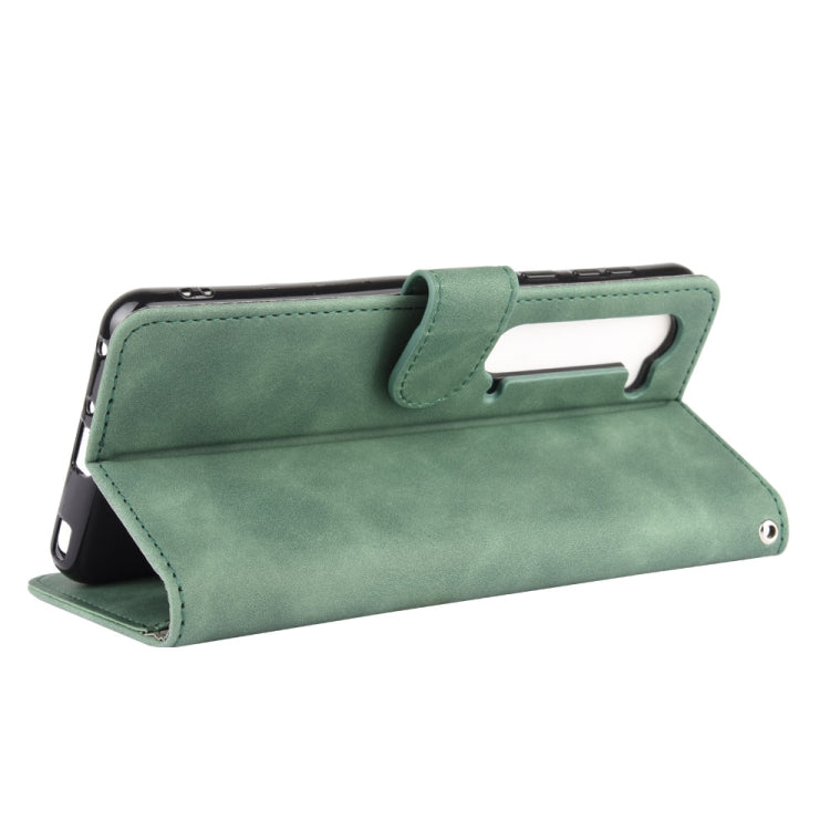 For Sharp Aquos R5G Solid Color Skin Feel Magnetic Buckle Horizontal Flip Calf Texture PU Leather Case with Holder & Card Slots & Wallet