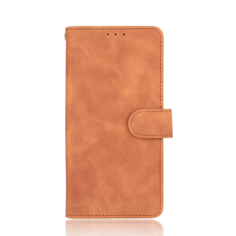 For Sharp Aquos Sense3 Lite SH-RM12 Solid Color Skin Feel Magnetic Buckle Horizontal Flip Calf Texture PU Leather Case with Holder & Card Slots & Wallet