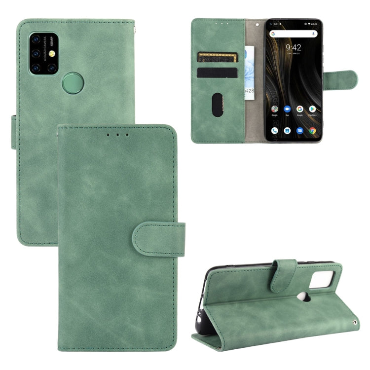 For UMIDIGI Power 3 Solid Color Skin Feel Magnetic Buckle Horizontal Flip Calf Texture PU Leather Case with Holder & Card Slots & Wallet