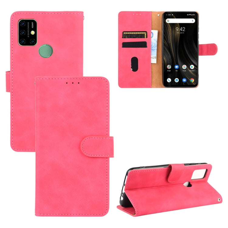 For UMIDIGI Power 3 Solid Color Skin Feel Magnetic Buckle Horizontal Flip Calf Texture PU Leather Case with Holder & Card Slots & Wallet