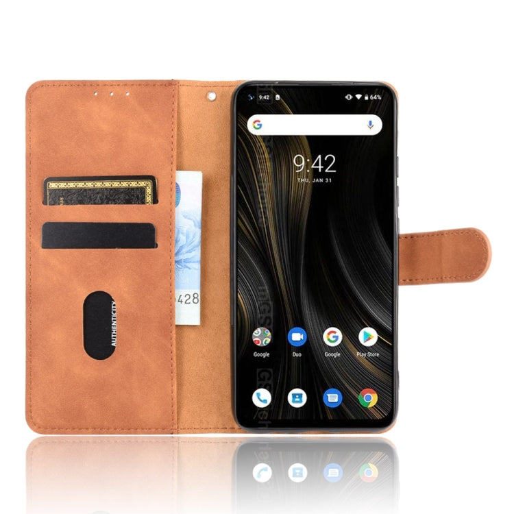 For UMIDIGI Power 3 Solid Color Skin Feel Magnetic Buckle Horizontal Flip Calf Texture PU Leather Case with Holder & Card Slots & Wallet