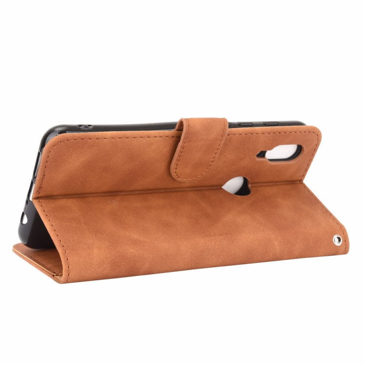 For UMIDIGI A3S Solid Color Skin Feel Magnetic Buckle Horizontal Flip Calf Texture PU Leather Case with Holder & Card Slots & Wallet