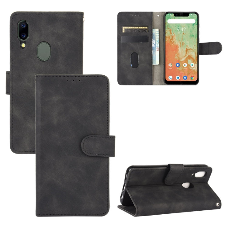 For UMIDIGI A3X Solid Color Skin Feel Magnetic Buckle Horizontal Flip Calf Texture PU Leather Case with Holder & Card Slots & Wallet