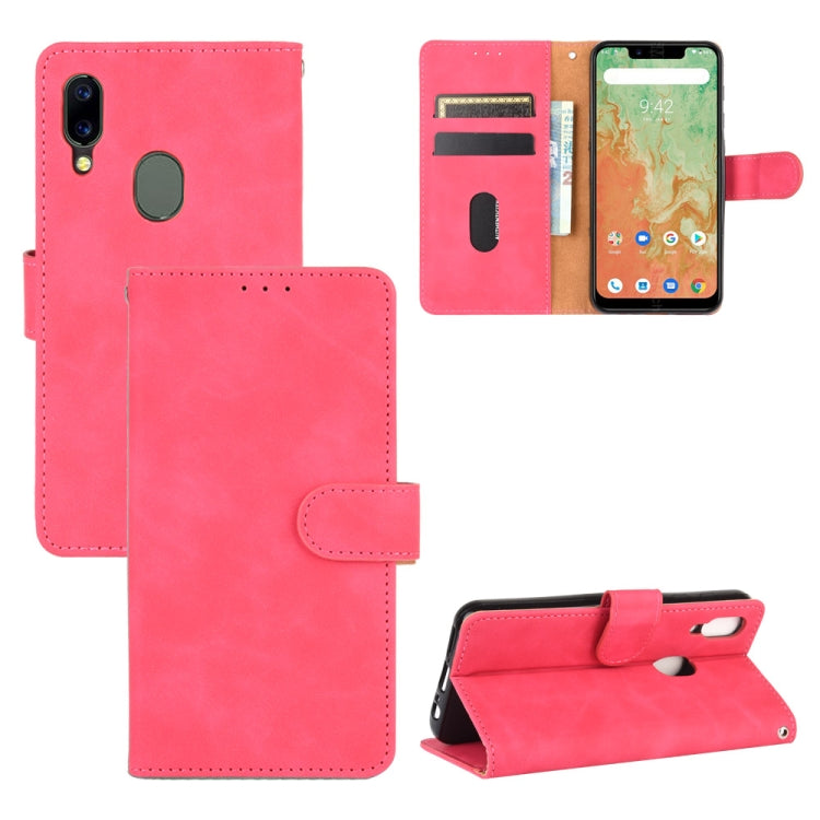 For UMIDIGI A3X Solid Color Skin Feel Magnetic Buckle Horizontal Flip Calf Texture PU Leather Case with Holder & Card Slots & Wallet