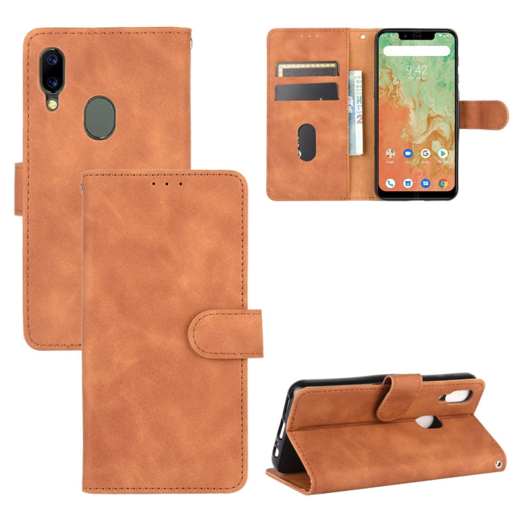 For UMIDIGI A3X Solid Color Skin Feel Magnetic Buckle Horizontal Flip Calf Texture PU Leather Case with Holder & Card Slots & Wallet