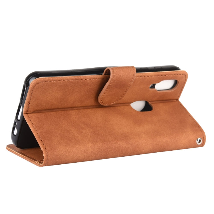 For UMIDIGI A3X Solid Color Skin Feel Magnetic Buckle Horizontal Flip Calf Texture PU Leather Case with Holder & Card Slots & Wallet