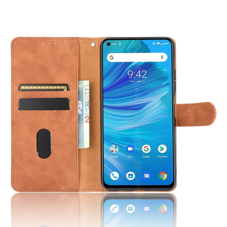 For UMIDIGI F2 Solid Color Skin Feel Magnetic Buckle Horizontal Flip Calf Texture PU Leather Case with Holder & Card Slots & Wallet