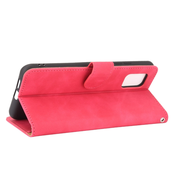 For ZTE Axon 11 5G Solid Color Skin Feel Magnetic Buckle Horizontal Flip Calf Texture PU Leather Case with Holder & Card Slots & Wallet