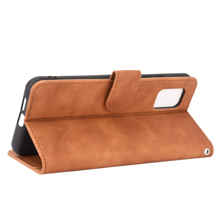 For ZTE Axon 11 5G Solid Color Skin Feel Magnetic Buckle Horizontal Flip Calf Texture PU Leather Case with Holder & Card Slots & Wallet